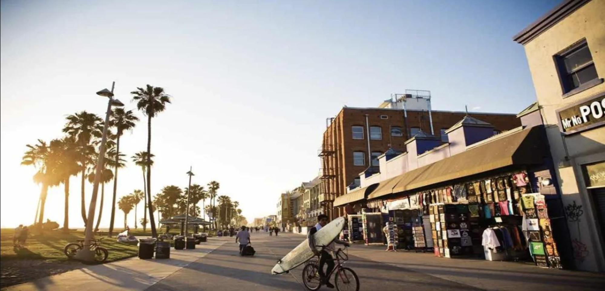 Venice Beach Studio With Large Private Patio Steps To The Beach Los Angeles Exterior photo